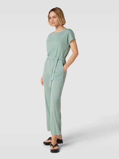 Jake*s Collection Jumpsuit mit Bindegürtel Lind 1