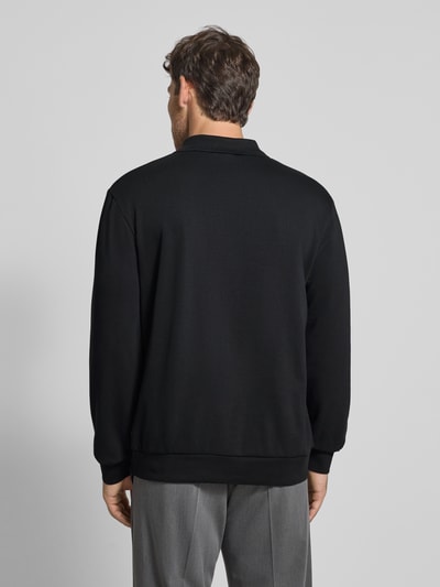 Lindbergh Relaxed Fit Poloshirt mit Label-Detail Black 5