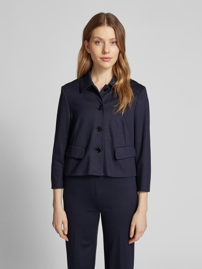 Marc Cain Blazer met platte kraag Marineblauw - 4