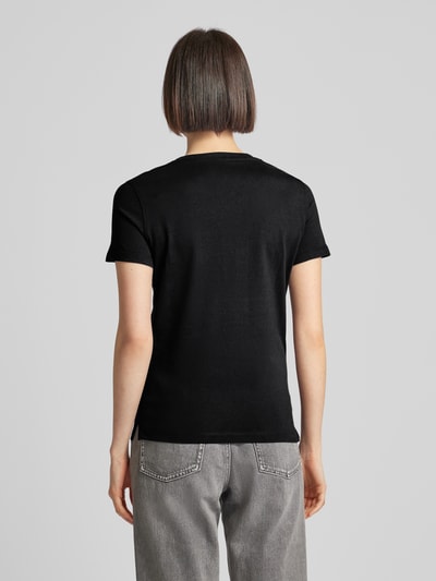 Guess T-shirt met pailletten, model 'SEQUINS' Zwart - 5