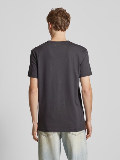 Calvin Klein Jeans T-Shirt mit Label-Print Dunkelgrau 5