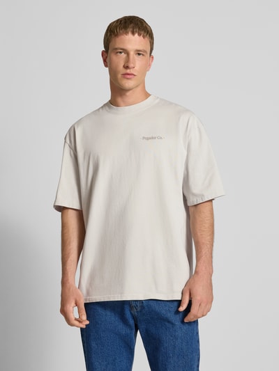 Pegador Oversized T-Shirt mit Rundhalsausschnitt Hellgrau 5