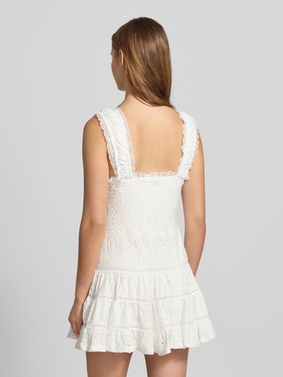 Gina Tricot Mini-jurk met broderie anglaise, model 'Cornelia' Offwhite - 5