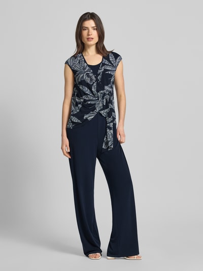 Vera Mont Kombinezon w stylu kopertowym o kroju relaxed fit Granatowy 4
