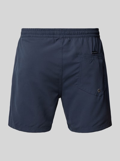 Quiksilver Zwembroek met labeldetail en elastische band Marineblauw - 3