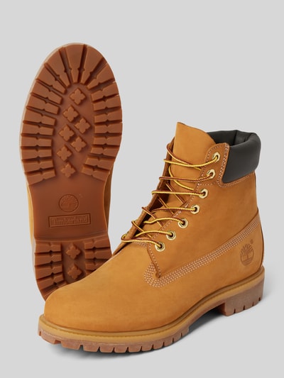 Timberland Schnürboots aus Leder mit Logo-Prägung Sand 4