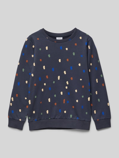 Name It Sweatshirt met ribboorden, model 'NENNO' Donkerblauw - 1