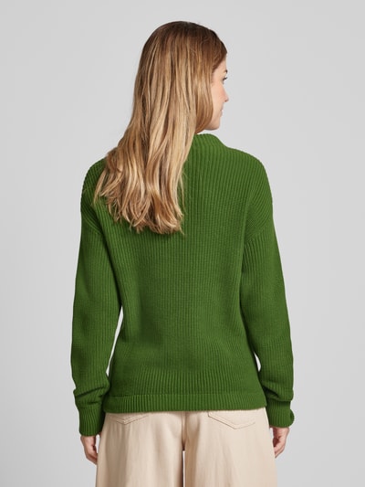 Jake*s Casual Strickpullover mit Schleifen-Detail Grass 5