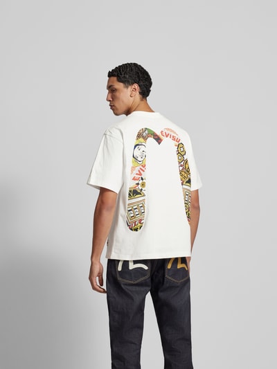 Evisu T-Shirt mit Motiv-Print Weiss 5