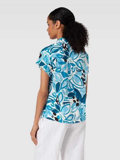 JAKE*S STUDIO WOMAN Overhemdblouse van viscose met all-over motief Turquoise - 5