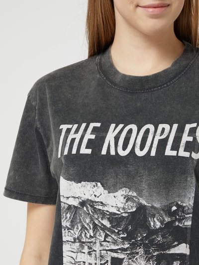 THE KOOPLES T-shirt z efektem sprania  Antracytowy 3