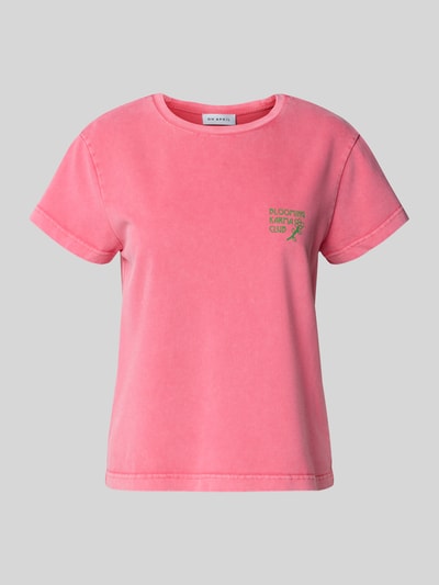 OH APRIL Regular Fit T-Shirt mit Rundhalsausschnitt Modell 'Bloom' Pink 2