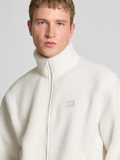 Tommy Jeans Relaxed Fit Jacke mit Teddyfell Offwhite 3