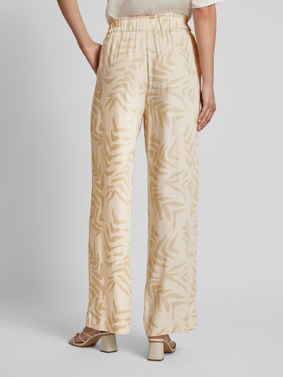 Object Stoffhose mit Allover-Muster Modell 'Emira' Offwhite 5