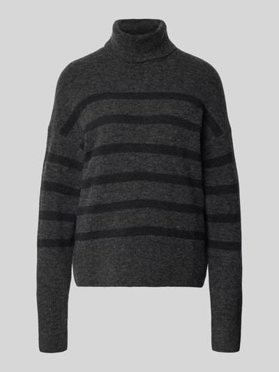 Marc O'Polo Denim Regular fit coltrui van scheerwolmix Antraciet - 2