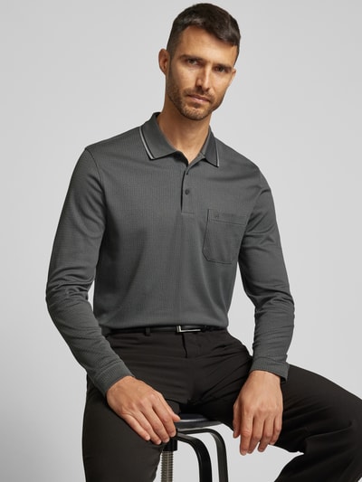 RAGMAN Poloshirt met korte knoopsluiting Donkergrijs - 3