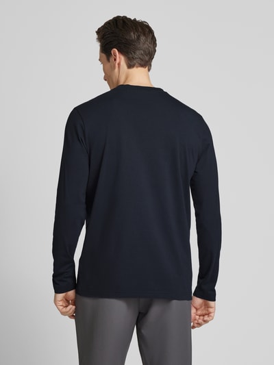 BOSS Green Longsleeve mit Label-Print Dunkelblau 5