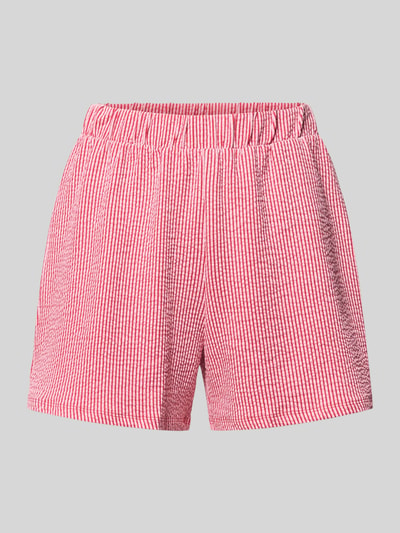 Produktfoto, Regular Fit Shorts aus Baumwoll-Mix Modell 'MISTY' von Only mit Optik: Allover-Muster, gestreift, Seersucker-Struktur, Elastisch