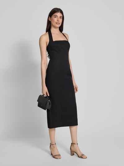 Forever New Knielanges Cocktailkleid mit Neckholder Black 1