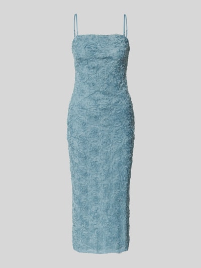 Zero Sukienka midi z ozdobnym obszyciem Błękitny 2