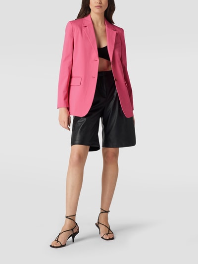 Mango Blazer mit Pattentaschen Fuchsia 1