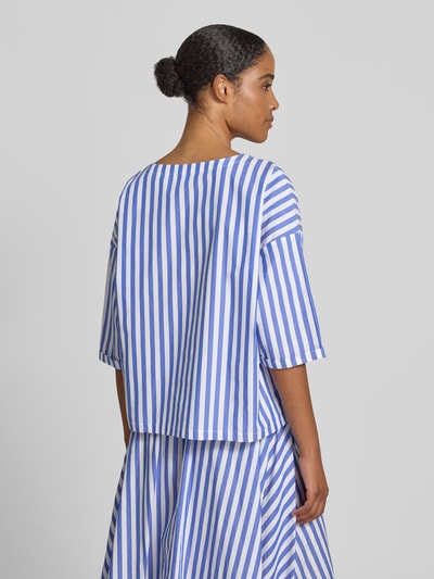 Rich & Royal Relaxed Fit Bluse mit U-Boot-Ausschnitt Marine 5