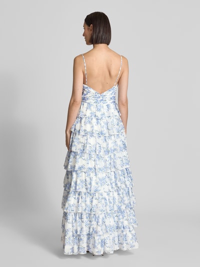 Hey Kyla Abendkleid im Stufen-Look Hellblau 5