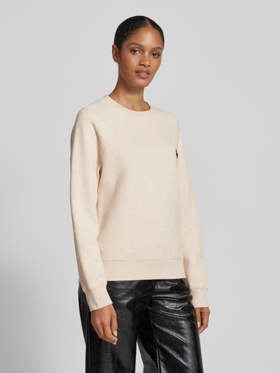 Zadig & Voltaire Sweatshirt met raglanmouwen, model 'UPPER MO HEART ZADIG' Beige - 4