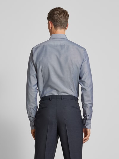 BOSS Slim fit zakelijk overhemd met extra lange mouwen, model 'Hank' Bleu - 5