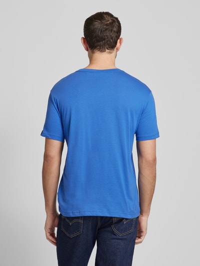 Gant T-Shirt mit Label-Print Royal 5