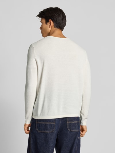 Jack & Jones Gebreide pullover met ronde hals, model 'GEORGE' Wit - 5
