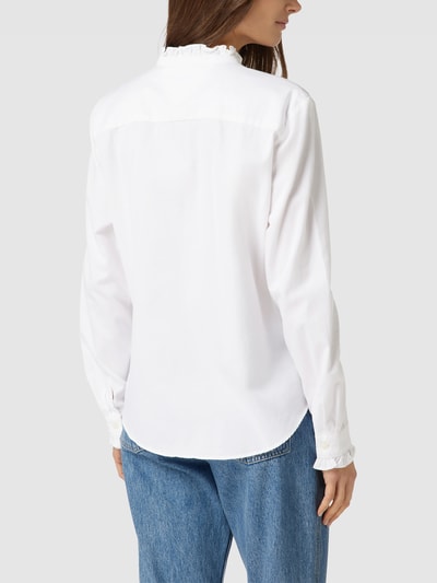 Tommy Hilfiger Hemdbluse mit Rüschen Modell 'FRILL' Weiss 5