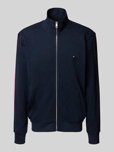 Tommy Hilfiger Regular Fit Sweatjacke aus reiner Baumwolle Marine 2