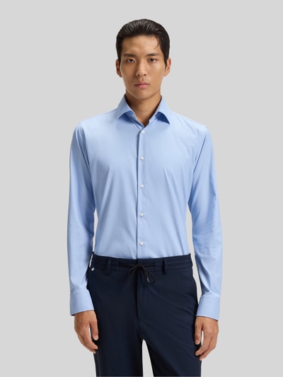 BOSS Slim Fit Hemd mit einreihiger Knopfleiste Modell 'HANK' Bleu 4