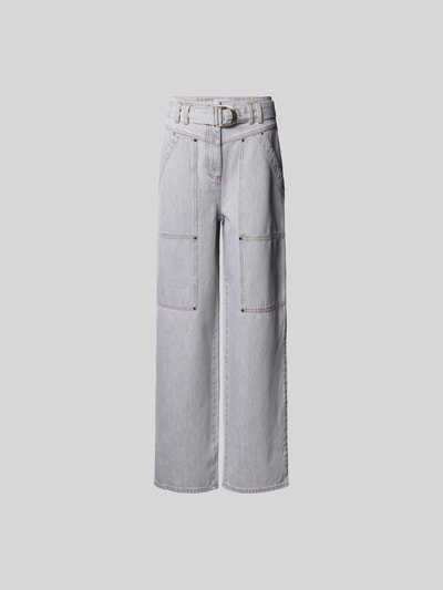 Iro Jeans mit aufgesetzten Taschen Hellgrau 2