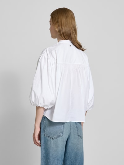 BOSS Orange Loose fit blouseshirt van puur katoen, model 'BALES' Wit - 5