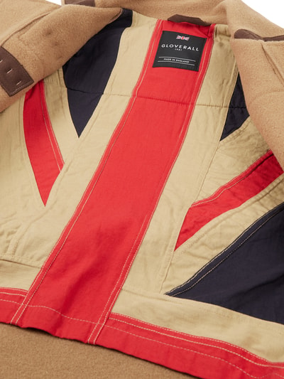 Gloverall Dufflecoat aus Wollmischung 'Union Jack Mid Monty' Beige 6