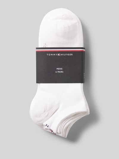 Produktfoto, Socken aus Baumwoll-Mix im 6er-Pack von Tommy Hilfiger für Herren in Weiß, glatte Struktur, minimalistisches Design