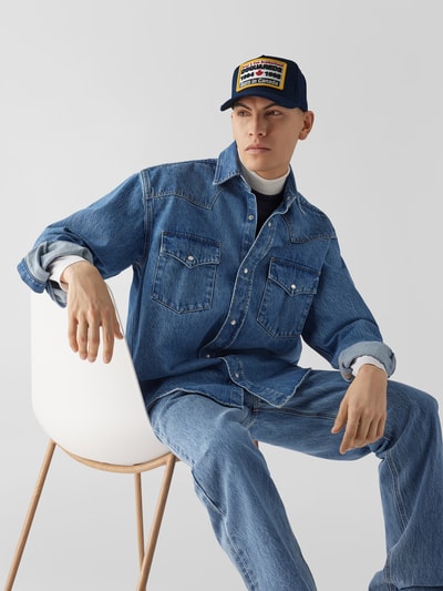 Dsquared2 Basecap mit Label-Patch Marineblau 1