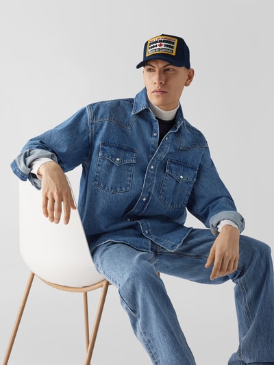 Dsquared2 Accessoires Basecap mit Label-Patch Marine 1