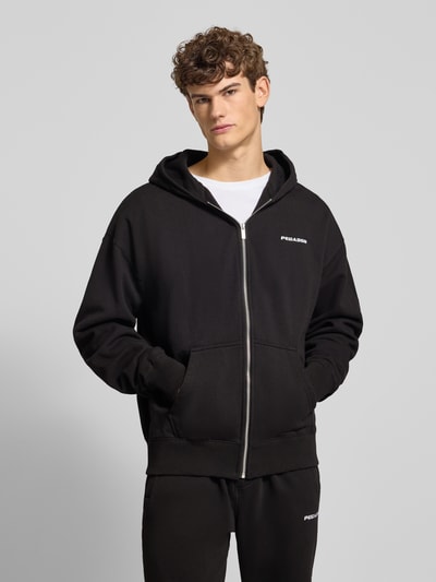 Pegador Oversized sweatjack met logo Zwart - 4