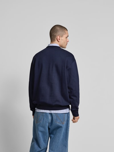 Wood Wood Oversized Sweatshirt aus Baumwolle Marine 5