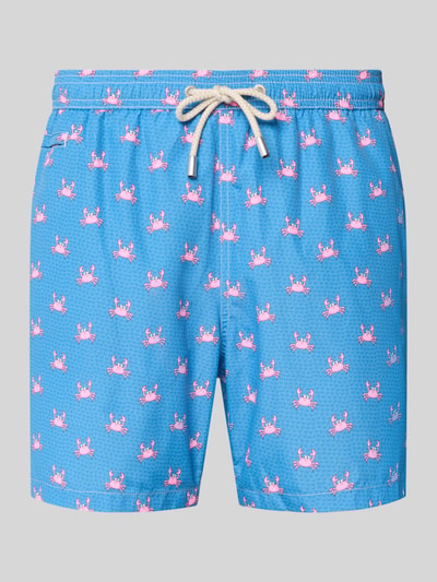 MC2 Saint Barth Badehose im Allover-Look Modell 'LIGHTING MICRO FANTASY' Dunkelblau 1