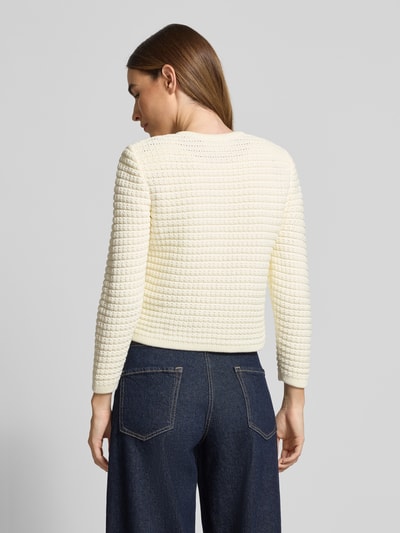 Bash Gebreid jack met structuurmotief, model 'GASPARD' Ecru - 5
