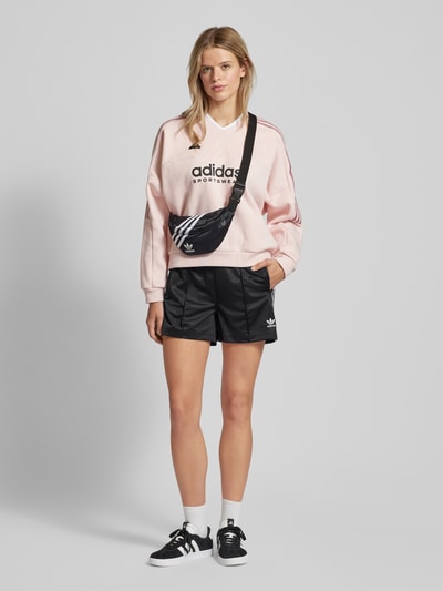 adidas Originals Korte loose fit broek met elastische band Zwart - 1