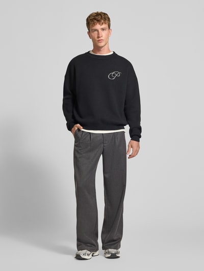 PROHIBITED Bundfaltenhose mit Gesäßtaschen Modell 'HERITAGE' Anthrazit 1
