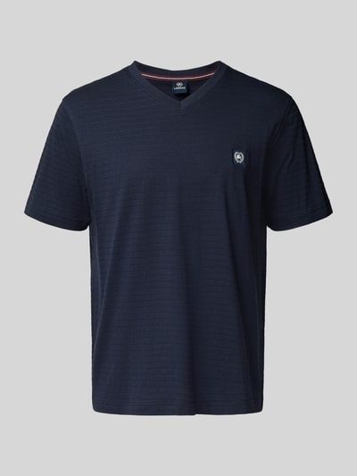 Lerros T-shirt z dekoltem w serek Czarny 2