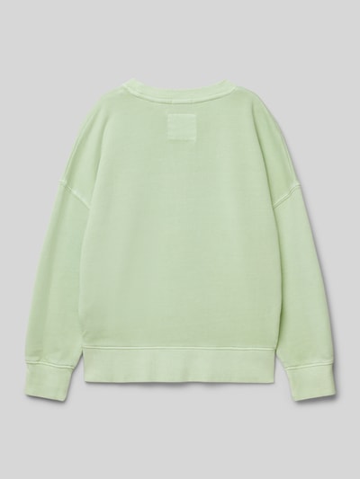 Tom Tailor Oversized sweatshirt van puur katoen Lindegroen - 3