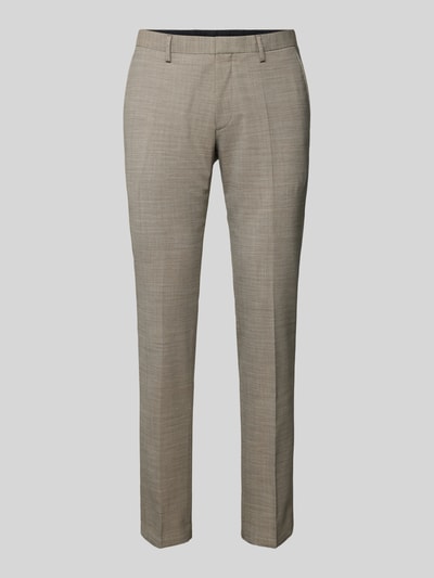 Roy Robson Modern fit pantalon met persplooien Beige - 2