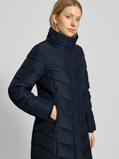 NAUTGÅRD Gewatteerde lange jas met Sorona® Aura-vulling Donkerblauw - 6